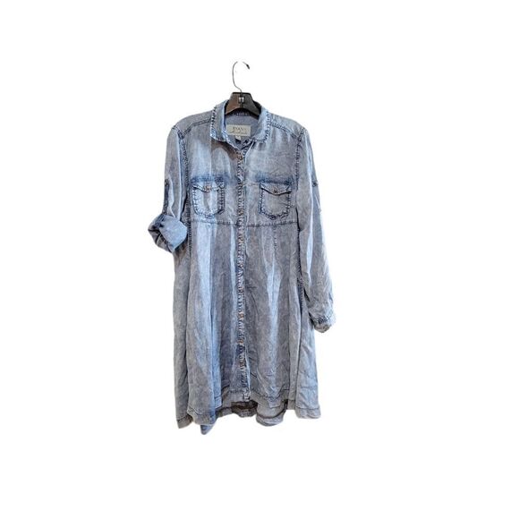 Ryan Michael Swing Dress Indio Chambray Women's Medium - Picture 1 of 9